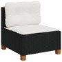 Set de muebles de jardín 5 pzas y cojines ratán sintético negro de , Conjuntos de jardín - Ref: Foro24-3261809, Precio: 409,1...