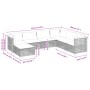 7-piece garden sofa set with gray synthetic rattan cushions by , Garden sets - Ref: Foro24-3261939, Price: 576,26 €, Discount: %