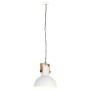 Lámpara colgante industrial redonda mango 25 W blanco 42 cm E27 de vidaXL, Lámparas - Ref: Foro24-320845, Precio: 62,30 €, De...