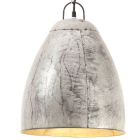 Round industrial pendant lamp 25 W silver 32 cm E27 by vidaXL, Lamps - Ref: Foro24-320559, Price: 53,52 €, Discount: %