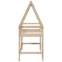 Loft bed with ladder and solid pine wood ceiling 90x190 cm by , Beds and slatted bases - Ref: Foro24-3282114, Price: 198,23 €...