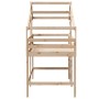 Loft bed with ladder and solid pine wood ceiling 90x200 cm by , Beds and slatted bases - Ref: Foro24-3281988, Price: 233,80 €...