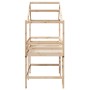 Loft bed with ladder and solid pine wood ceiling 80x200 cm by , Beds and slatted bases - Ref: Foro24-3282072, Price: 207,84 €...