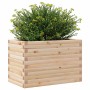 Jardinera madera maciza de pino 70x40x46 cm de , Maceteros y jardineras - Ref: Foro24-3282439, Precio: 106,99 €, Descuento: %