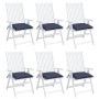 Chair cushions 6 pcs navy blue Oxford fabric 40x40x7 cm by , Cushions for chairs and sofas - Ref: Foro24-378857, Price: 52,41...