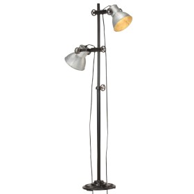 Floor lamp with 2 silver screens made of cast iron E27 socket by vidaXL, Lamps - Ref: Foro24-320583, Price: 123,99 €, Discoun...