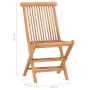 Klappbare Garten-Essgruppe mit 3-teiligen Kissen aus Teakholz von , Gartensets - Ref: Foro24-3063207, Preis: 162,29 €, Rabatt: %