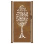 Corten steel garden gate tree design 105x205 cm by , garden gates - Ref: Foro24-153165, Price: 339,99 €, Discount: %