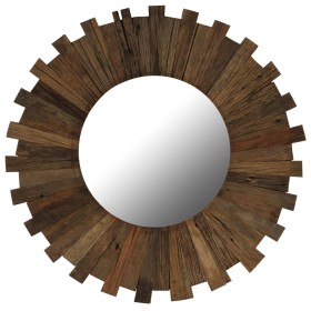 Recycled solid wood wall mirror 70 cm by , Mirrors - Ref: Foro24-246311, Price: 106,65 €, Discount: %