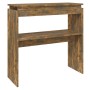 Mesa consola madera contrachapada roble ahumado 80x30x80 cm de , Mesas auxiliares - Ref: Foro24-815216, Precio: 40,51 €, Desc...