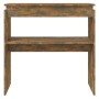 Mesa consola madera contrachapada roble ahumado 80x30x80 cm de , Mesas auxiliares - Ref: Foro24-815216, Precio: 40,51 €, Desc...