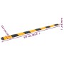 Yellow and black rubber speed bump 517x32.5x4 cm by , Road and traffic signs - Ref: Foro24-3157049, Price: 266,25 €, Discount: %