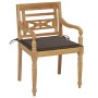 Batavia chairs 2 units solid teak with taupe gray cushions by , Garden chairs - Ref: Foro24-3062135, Price: 247,47 €, Discoun...