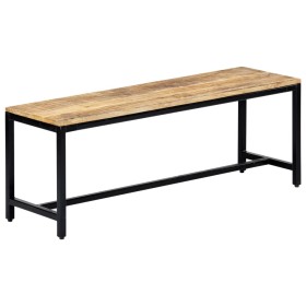 Solid raw mango wood dining bench 120 cm by , Dining and kitchen benches - Ref: Foro24-247814, Price: 189,99 €, Discount: %