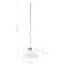 Industrial hanging lamp 42 cm white E27 by vidaXL, Lamps - Ref: Foro24-320833, Price: 46,92 €, Discount: %