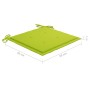 Silla mecedora de madera maciza teca con cojín verde brillante de , Sillas de jardín - Ref: Foro24-3062768, Precio: 155,99 €,...