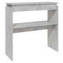 Gray engineered wood console table 80x30x80 cm by , Side tables - Ref: Foro24-808318, Price: 42,59 €, Discount: %