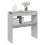 Gray engineered wood console table 80x30x80 cm by , Side tables - Ref: Foro24-808318, Price: 42,59 €, Discount: %