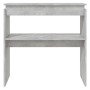 Gray engineered wood console table 80x30x80 cm by , Side tables - Ref: Foro24-808318, Price: 42,59 €, Discount: %