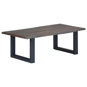 Gray solid acacia natural edge coffee table 115x60x40 cm by , Coffee table - Ref: Foro24-247829, Price: 170,61 €, Discount: %