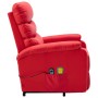 Sillón de masaje elevable cuero sintético rojo de vidaXL, Sillones de masaje eléctricos - Ref: Foro24-321288, Precio: 313,27 ...