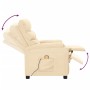 Cream fabric massage chair by vidaXL, Electric massage chairs - Ref: Foro24-321235, Price: 242,82 €, Discount: %