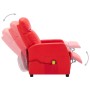 Sillón de masaje de cuero sintético rojo de vidaXL, Sillones de masaje eléctricos - Ref: Foro24-321364, Precio: 168,15 €, Des...