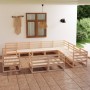 Juego de muebles de jardín 12 piezas madera maciza de pino de , Conjuntos de jardín - Ref: Foro24-3075954, Precio: 683,06 €, ...