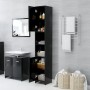 Glossy black plywood bathroom cabinet 30x30x183.5 cm by vidaXL, Bathroom furniture - Ref: Foro24-802598, Price: 74,08 €, Disc...