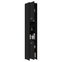 Glossy black plywood bathroom cabinet 30x30x183.5 cm by vidaXL, Bathroom furniture - Ref: Foro24-802598, Price: 74,08 €, Disc...