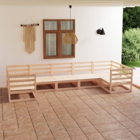 Garden furniture set 7 pieces solid pine wood by , Garden sets - Ref: Foro24-3076249, Price: 385,03 €, Discount: %