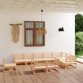 Garden furniture set 10 pieces solid pine wood by , Garden sets - Ref: Foro24-3075814, Price: 600,17 €, Discount: %