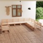 Garden furniture set 10 pieces solid pine wood by , Garden sets - Ref: Foro24-3075924, Price: 600,17 €, Discount: %