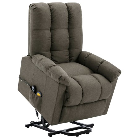 Sillón de masaje elevable tela gris taupé de vidaXL, Sillones de masaje eléctricos - Ref: Foro24-321398, Precio: 512,99 €, De...