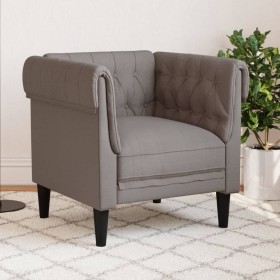 Chesterfield armchair in taupe gray fabric by , Sofas - Ref: Foro24-372543, Price: 185,29 €, Discount: %