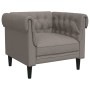 Sillón Chesterfield de tela gris taupé de , Sofás - Ref: Foro24-372543, Precio: 185,29 €, Descuento: %