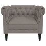 Sillón Chesterfield de tela gris taupé de , Sofás - Ref: Foro24-372543, Precio: 185,29 €, Descuento: %