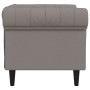 Sillón Chesterfield de tela gris taupé de , Sofás - Ref: Foro24-372543, Precio: 185,29 €, Descuento: %