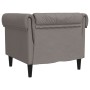 Sillón Chesterfield de tela gris taupé de , Sofás - Ref: Foro24-372543, Precio: 185,29 €, Descuento: %