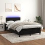 Box spring bed with mattress and LED black velvet 120x190 cm by , Beds and slatted bases - Ref: Foro24-3270143, Price: 371,80...