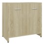 Armario de baño madera contrachapada color roble 60x33x61 cm de vidaXL, Muebles de baño - Ref: Foro24-802573, Precio: 40,80 €...