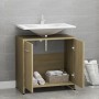 Armario de baño madera contrachapada color roble 60x33x61 cm de vidaXL, Muebles de baño - Ref: Foro24-802573, Precio: 40,80 €...