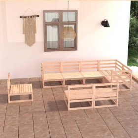 Garden furniture set 8 pieces solid pine wood by , Garden sets - Ref: Foro24-3075624, Price: 466,64 €, Discount: %