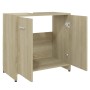 Armario de baño madera contrachapada color roble 60x33x61 cm de vidaXL, Muebles de baño - Ref: Foro24-802573, Precio: 40,80 €...