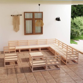 Gartenmöbel-Set 14-teilig aus massivem Kiefernholz von , Gartensets - Ref: Foro24-3075969, Preis: 816,87 €, Rabatt: %