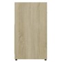 Armario de baño madera contrachapada color roble 60x33x61 cm de vidaXL, Muebles de baño - Ref: Foro24-802573, Precio: 40,80 €...