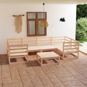 Garden furniture set 7 pieces solid pine wood by , Garden sets - Ref: Foro24-3076244, Price: 377,46 €, Discount: %