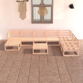 Garden furniture set 8 pieces solid pine wood by , Garden sets - Ref: Foro24-3075709, Price: 459,39 €, Discount: %