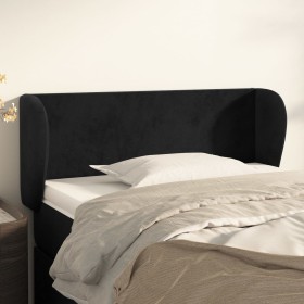 Black velvet headboard 103x23x78/88 cm by , Headboards and footboards - Ref: Foro24-3116908, Price: 53,78 €, Discount: %