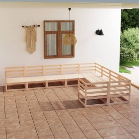 Gartenmöbel-Set 9-teilig aus massivem Kiefernholz von , Gartensets - Ref: Foro24-3075984, Preis: 529,48 €, Rabatt: %